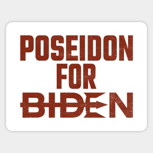 Poseidon For Biden Sticker